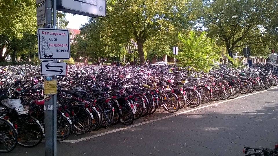 Fietsen in Münster (foto door Björn Breij)