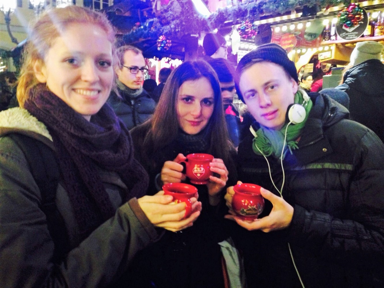 Meeke op de kerstmarkt in Bonn