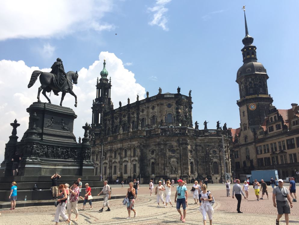 Een foto van Steef's bezoek in Dresden in het kader van het ESN.