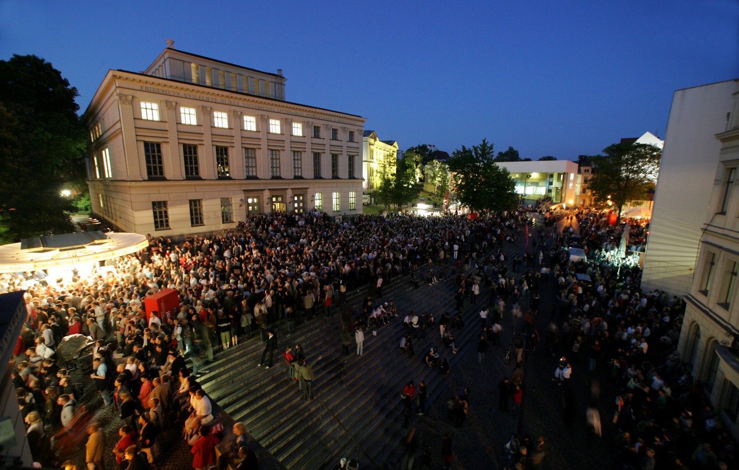 'Lange Nacht der Wissenschaften', Universitätsplatz, Halle © Maike Glöckner/Universität Halle-Wittenberg